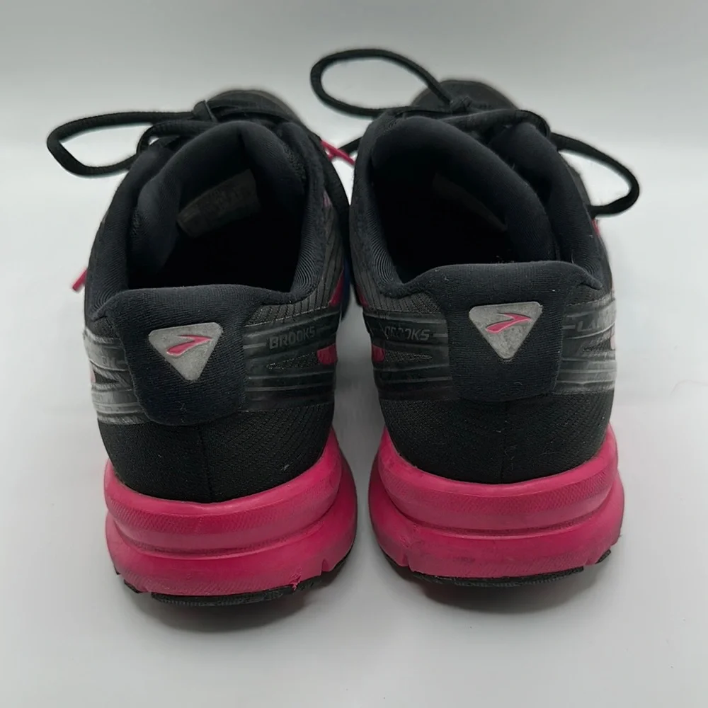Brooks Sz 9 Launch 4 DNA Women's Athletic Shoes - Black, Pink, and Blue